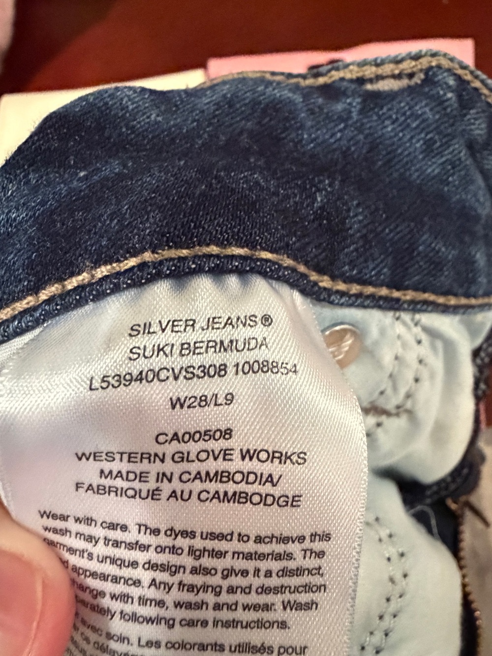 Silver Jeans Dark Blue Denim Shorts - Picture 6 of 6